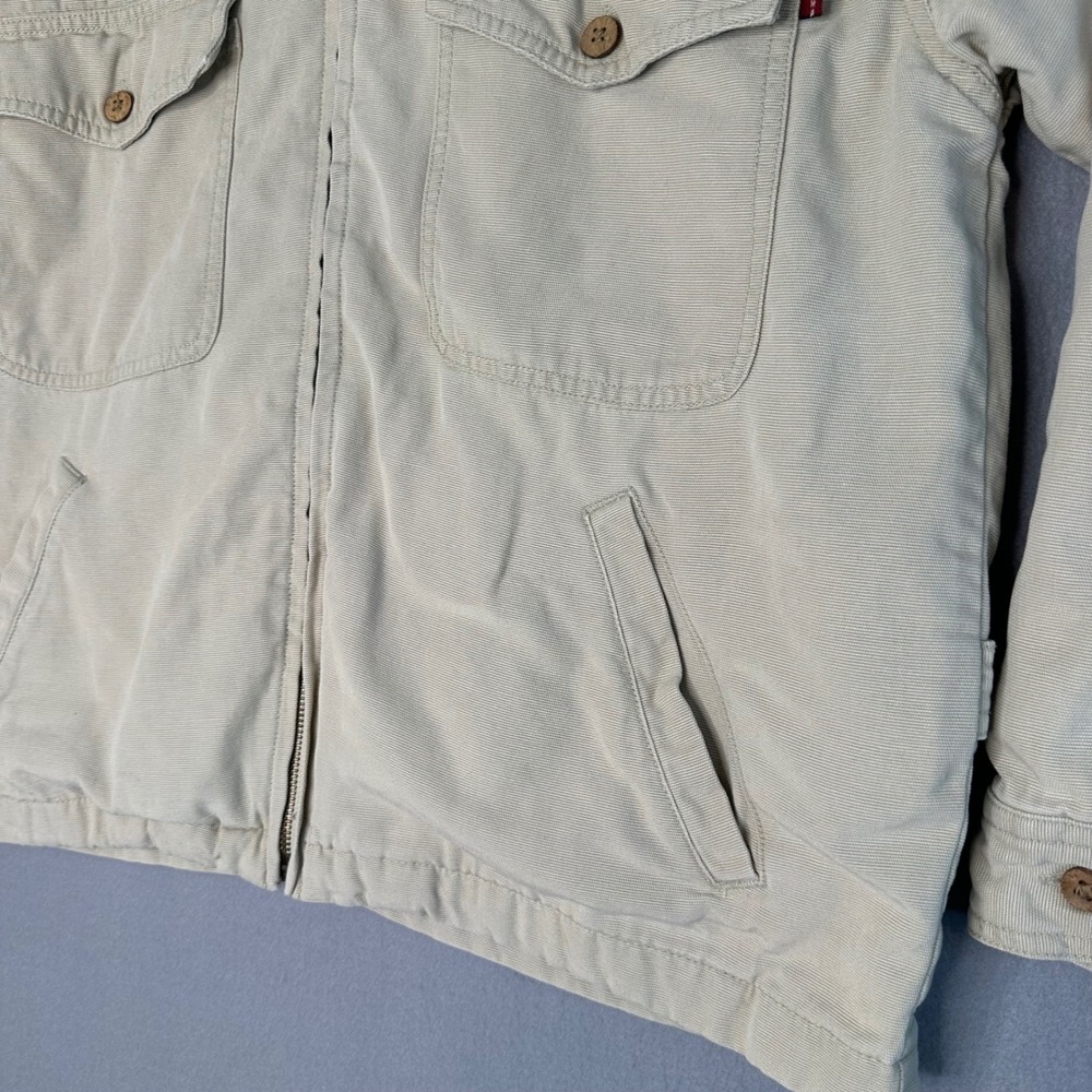 Tommy Bahama Women's Tan Corduroy Full Zip Jacket Collared Buttoned Pockets XS - Picture 9 of 16